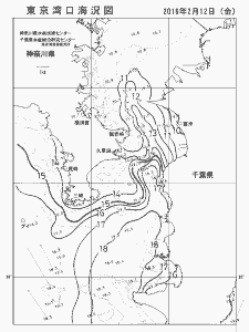 東京湾口海況図(2016/02/12)