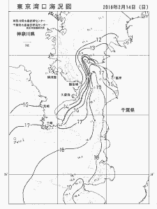 東京湾口海況図(2016/02/14)
