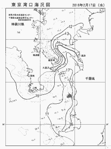 東京湾口海況図(2016/02/17)