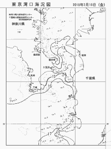 東京湾口海況図(2016/02/19)