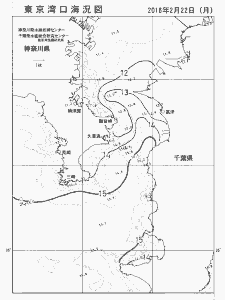 東京湾口海況図(2016/02/22)
