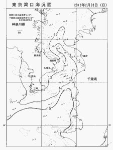 東京湾口海況図(2016/02/28)