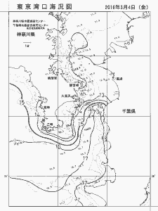 東京湾口海況図(2016/03/04)