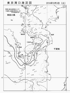 東京湾口海況図(2016/03/05)