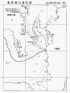 東京湾口海況図(2016/03/10)