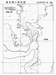 東京湾口海況図(2016/03/11)