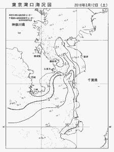 東京湾口海況図(2016/03/12)