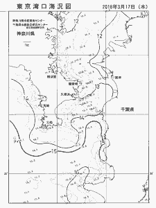 東京湾口海況図(2016/03/17)