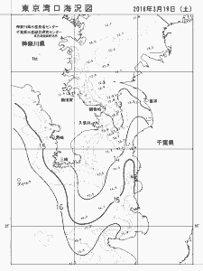 東京湾口海況図(2016/03/19)