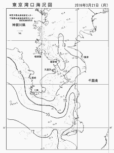 東京湾口海況図(2016/03/21)