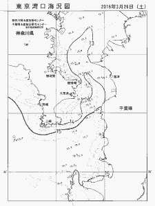 東京湾口海況図(2016/03/26)