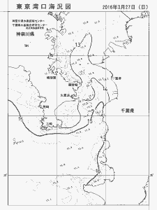東京湾口海況図(2016/03/27)