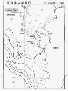 東京湾口海況図(2016/03/29)
