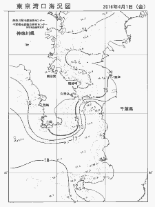 東京湾口海況図(2016/04/01)