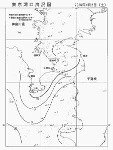 東京湾口海況図(2016/04/02)