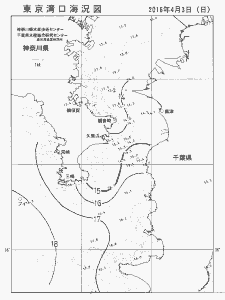 東京湾口海況図(2016/04/03)
