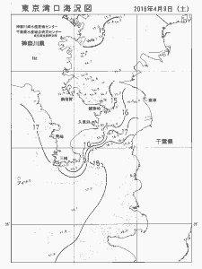 東京湾口海況図(2016/04/09)