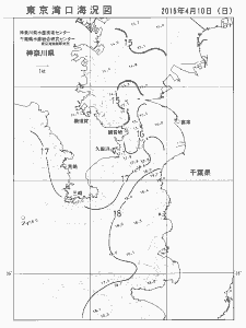 東京湾口海況図(2016/04/10)