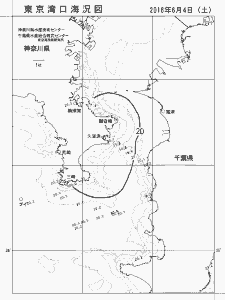東京湾口海況図(2016/06/04)
