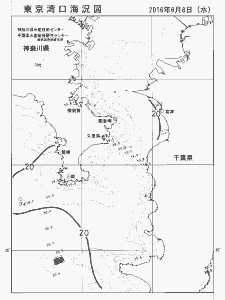 東京湾口海況図(2016/06/08)