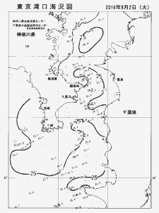東京湾口海況図(2016/08/02)