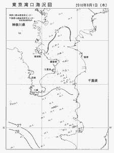 東京湾口海況図(2016/09/01)