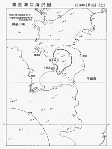 東京湾口海況図(2016/09/03)