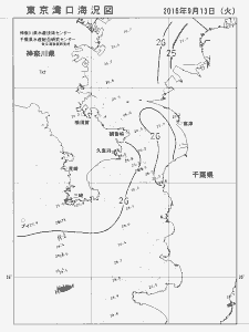 東京湾口海況図(2016/09/13)