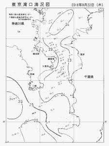東京湾口海況図(2016/09/22)