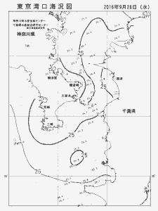 東京湾口海況図(2016/09/28)