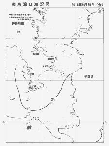 東京湾口海況図(2016/09/30)