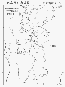東京湾口海況図(2016/10/04)