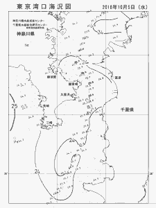 東京湾口海況図(2016/10/05)