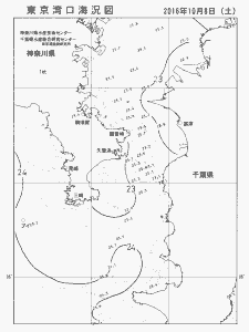 東京湾口海況図(2016/10/08)