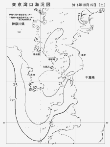 東京湾口海況図(2016/10/15)