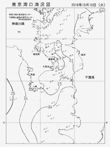 東京湾口海況図(2016/10/18)