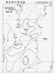 東京湾口海況図(2016/10/20)