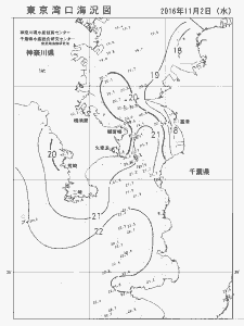 東京湾口海況図(2016/11/02)
