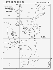 東京湾口海況図(2016/11/04)