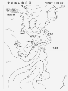 東京湾口海況図(2016/11/09)