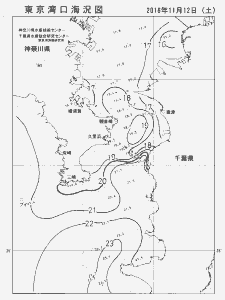 東京湾口海況図(2016/11/12)
