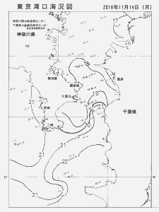 東京湾口海況図(2016/11/14)