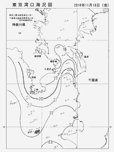 東京湾口海況図(2016/11/18)