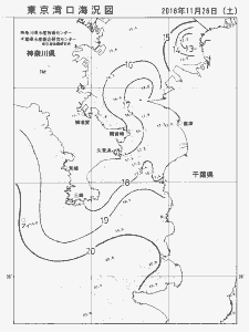 東京湾口海況図(2016/11/26)