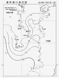 東京湾口海況図(2016/11/27)