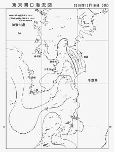 東京湾口海況図(2016/12/16)