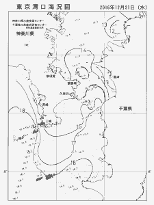 東京湾口海況図(2016/12/21)