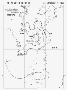 東京湾口海況図(2016/12/23)