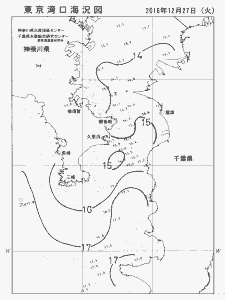 東京湾口海況図(2016/12/27)