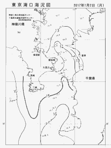 東京湾口海況図(2017/01/02)
